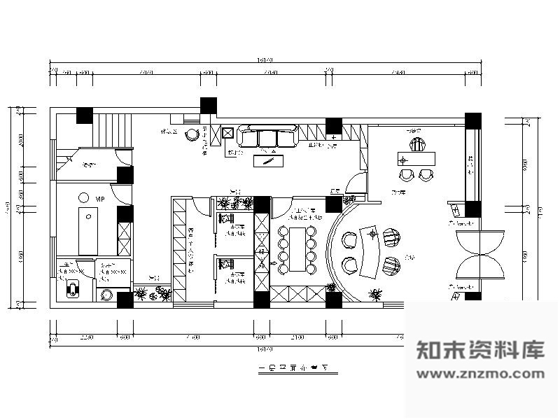 施工图株洲某SPA专卖店室内装修图