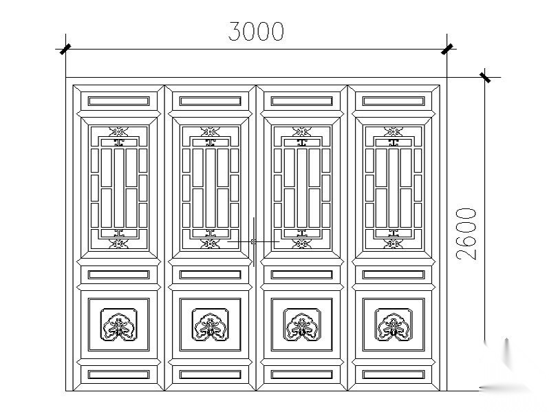 古建筑门窗 施工图