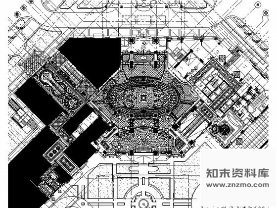 施工图北京华丽酒店局部室内装修图含实景