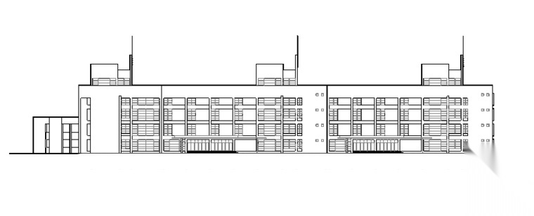 多层小学教学楼建筑设计图纸