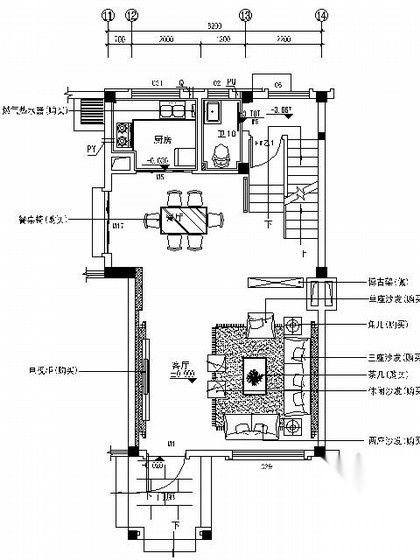 [安徽]豪华住宅样板房N96施工图（含实景） 平层