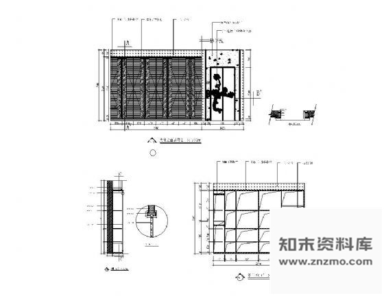 别墅大堂装饰墙详图