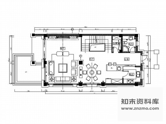 施工图宁波港式三层别墅室内装修图含实景