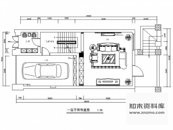 施工图精品现代简约三层别墅室内装修设计图(含效果