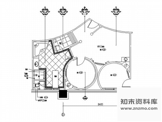 施工图酒店风情SPA包间室内装修施工图