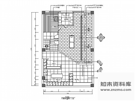 施工图某洗浴中心女浴区设计装修图