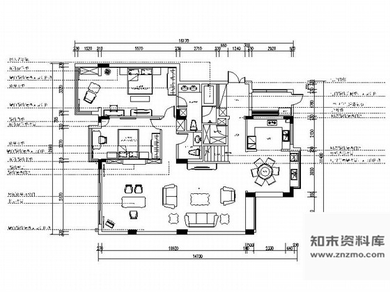 施工图江苏两层欧式风格别墅室内装修施工图含实景图