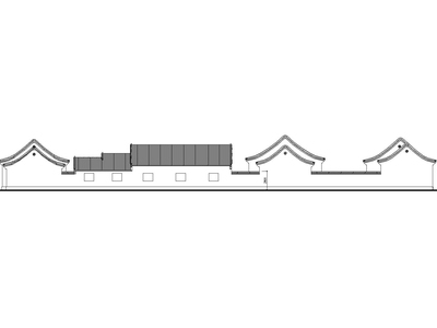 仿古四合院办公建筑施工图（CAD）