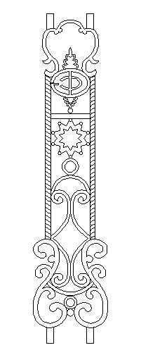 图块/节点铁艺栏杆