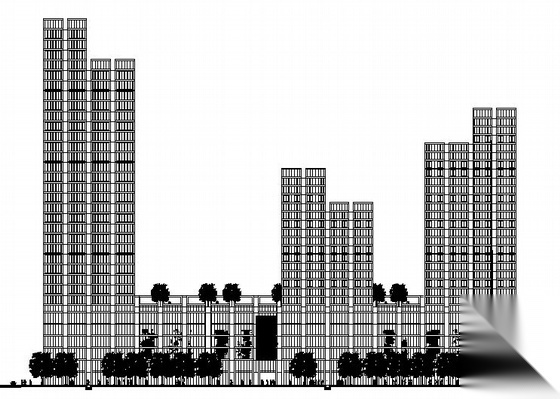 [宁波]嘉和某三十三层中心商住楼建筑施工图(带word说明...