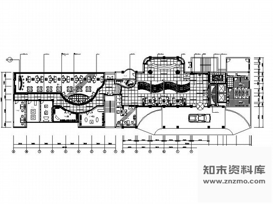 施工图酒店大堂室内装饰装修图