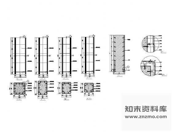 图块/节点石材装饰柱详图