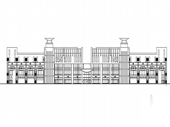 [北京通州]某工业开发区研发展示中心配套商业建筑扩初图...