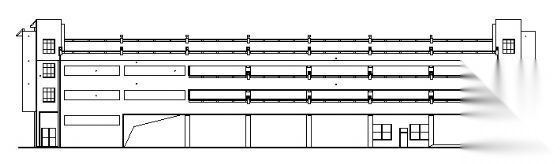 某四层立体车库建筑方案图