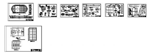 400米跑道及篮排球场施工图