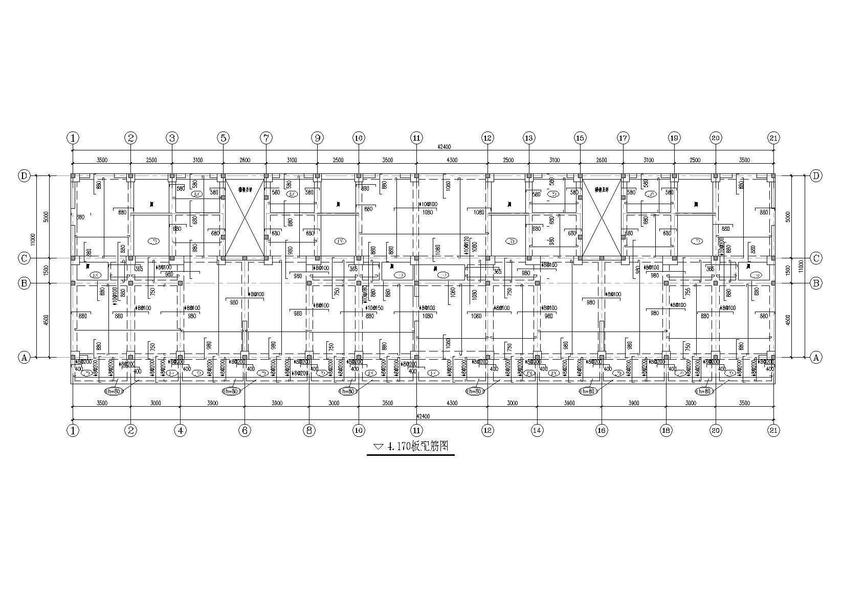 6层底框砌体结构住宅楼结构施工图纸