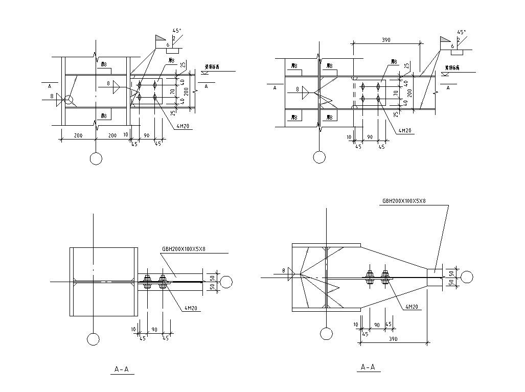 46套梁与柱的连接结构详图