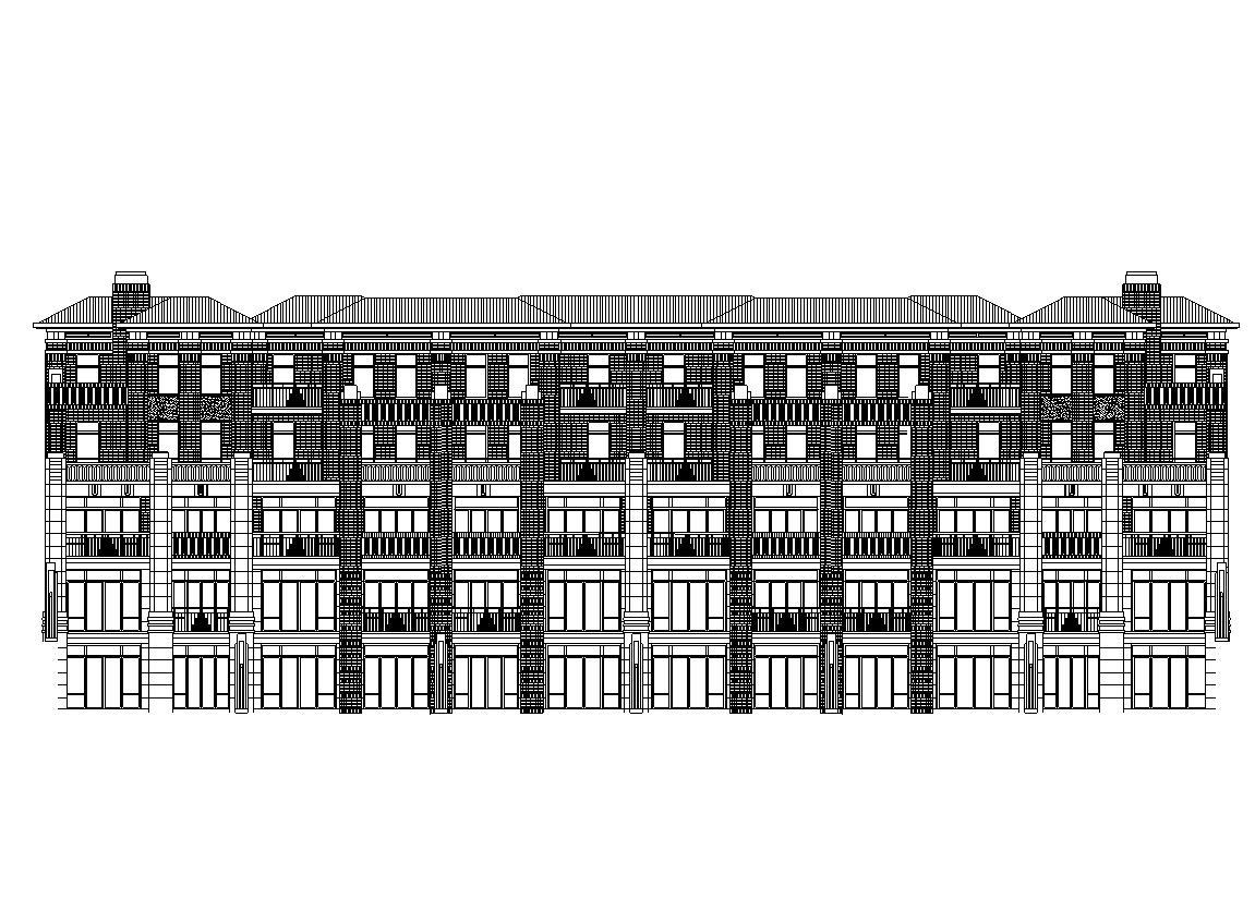 [山东]临沂北城新区新中式风格居住区建筑施工图设计