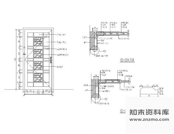 装饰木门样图 通用节点