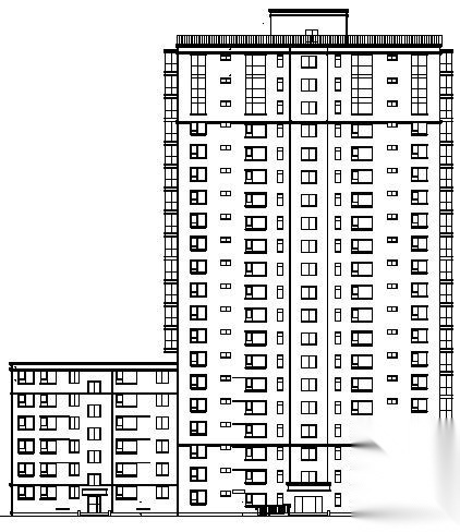 某二十层文教大院住宅建筑施工图