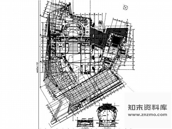 施工图无锡名师设计形态独特高档现代大剧院设计施工图含效果