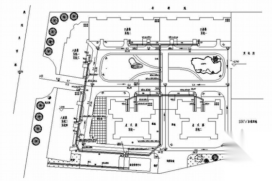 某住宅小区室外综合管线电气图 建筑电气