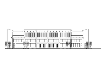 某三层框架结构汽车客运站建筑方案图(CAD)