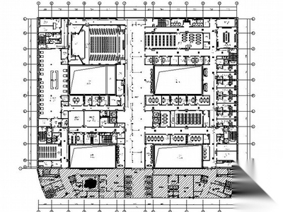 [沈阳]3级甲等重点医院门诊楼室内设计CAD施工图