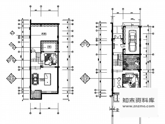 施工图上海某新古典欧式三层别墅样板间室内施工图含效果