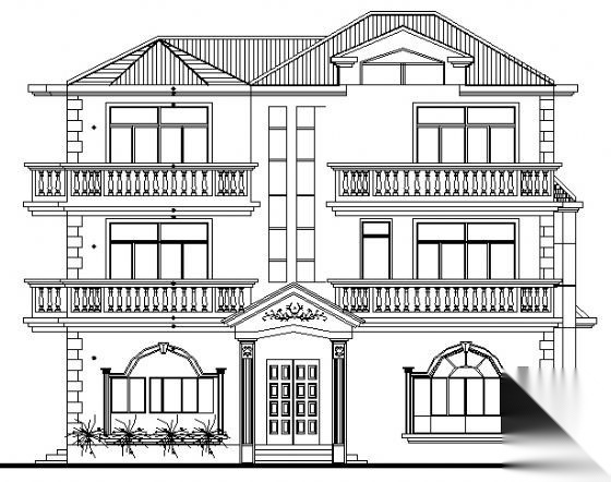 某三层别墅住宅建筑施工图