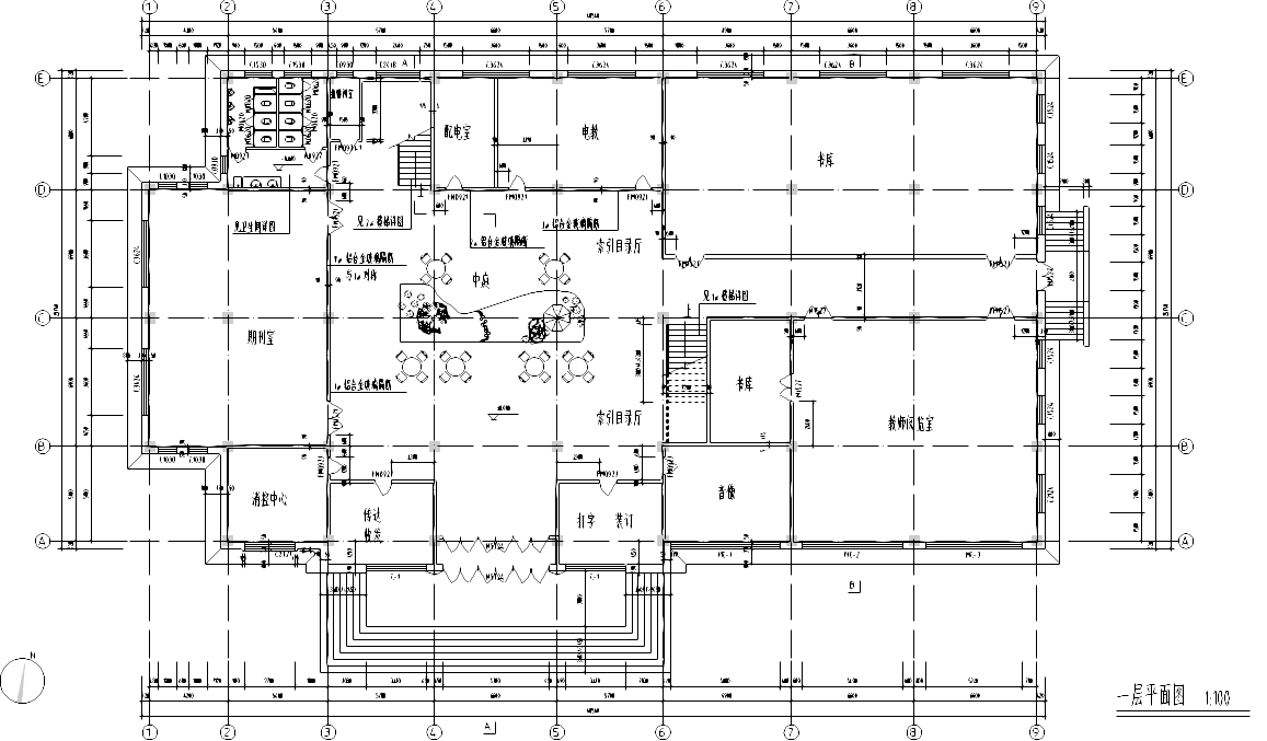 [福建]某五层学校图书馆设计施工图