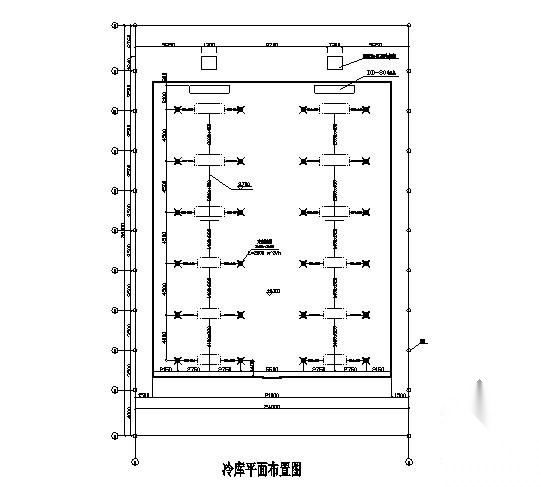 200吨水果冷库设计图 建筑暖通