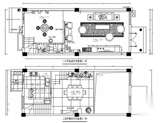 中式风双层样板别墅设计图