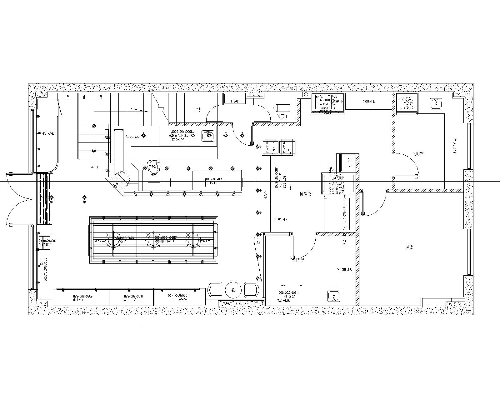 大万琥珀西饼餐厅施工图（附效果图）