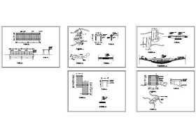 某郊野公园五种桥施工详图CAD图纸