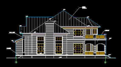 HD别墅建筑施工图（含多套方案）