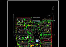 小区景观规划布置图CAD景观图纸