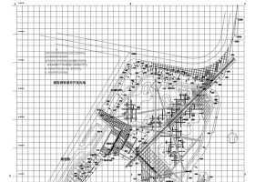 公园改造放线内湖岸CAD图纸