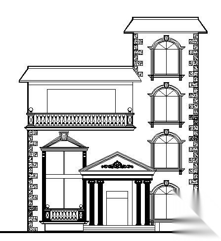 某三层别墅建筑结构建筑施工图