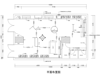 60平方某品牌服装店施工图_附效果图