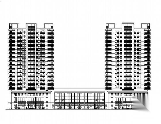 某十八层商住楼建筑施工图(带人防)