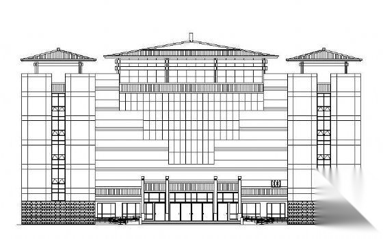 某玉器城展厅幕墙工程建筑施工图 展销厅