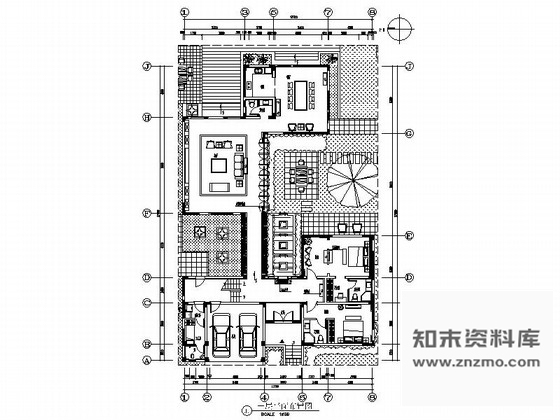 施工图江苏低密度住宅小区独栋新中式两层别墅装修施工图