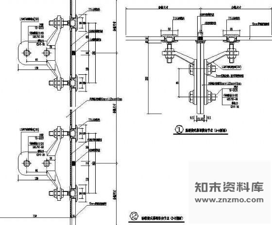 图块/节点玻璃幕墙节点 节点