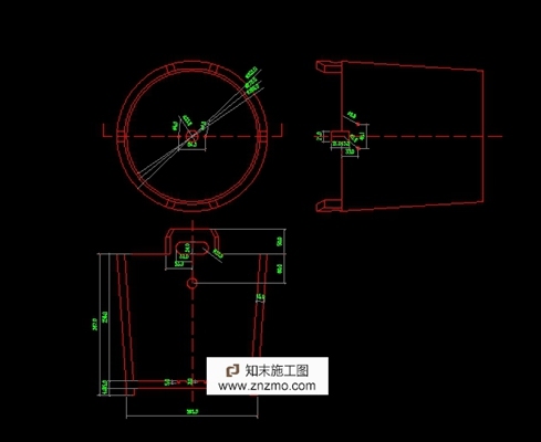 一个装饰木桶的CAD