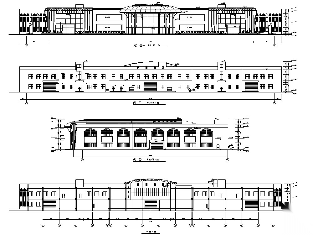 某超市商业建筑设计方案施工图CAD