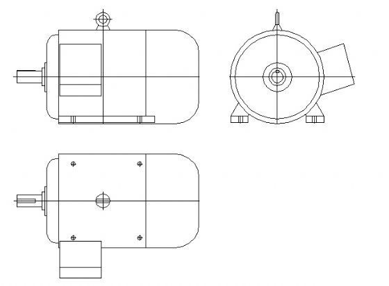 电机设备制图CAD图块