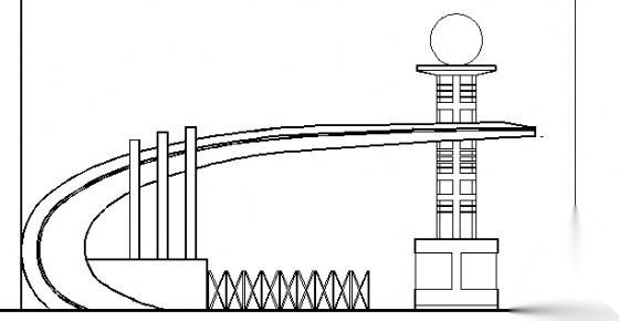 某艺术大门楼建筑施工图