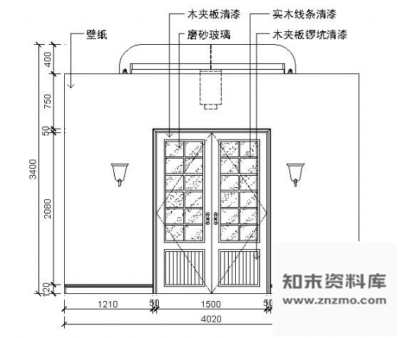 图块/节点餐厅包间立面