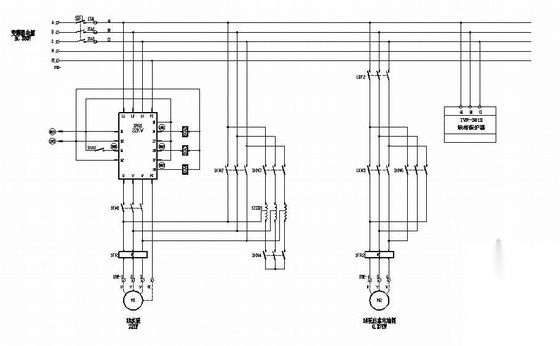水泵房电气原理及PLC控制图